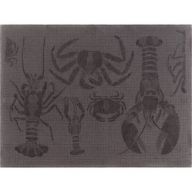 LEI_301_89 Полотенце кухонное 50/70 антрацит 50% лен 50% хлопок жаккард LEITNER Santreyd 