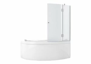 Шторка для ванны Aquanet AQ2 R, узорчатое стекло