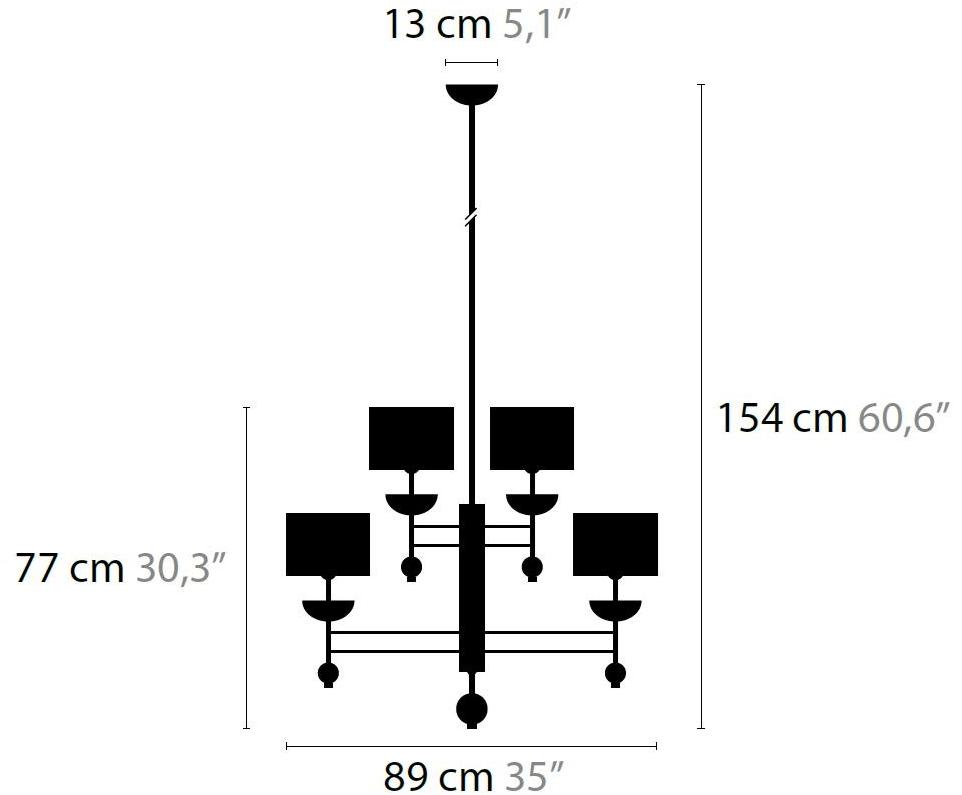 ILFARI Люстра из металла с прямым и отраженным светом Sweet symphony 12840 - Вид №1
