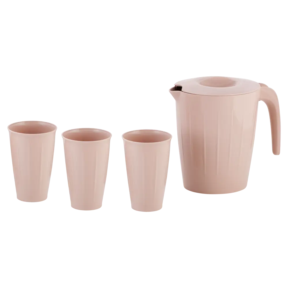 Набор для напитков Vanilla 1900 мл пластик 4 шт цвет латте Santreyd STLM-2037344