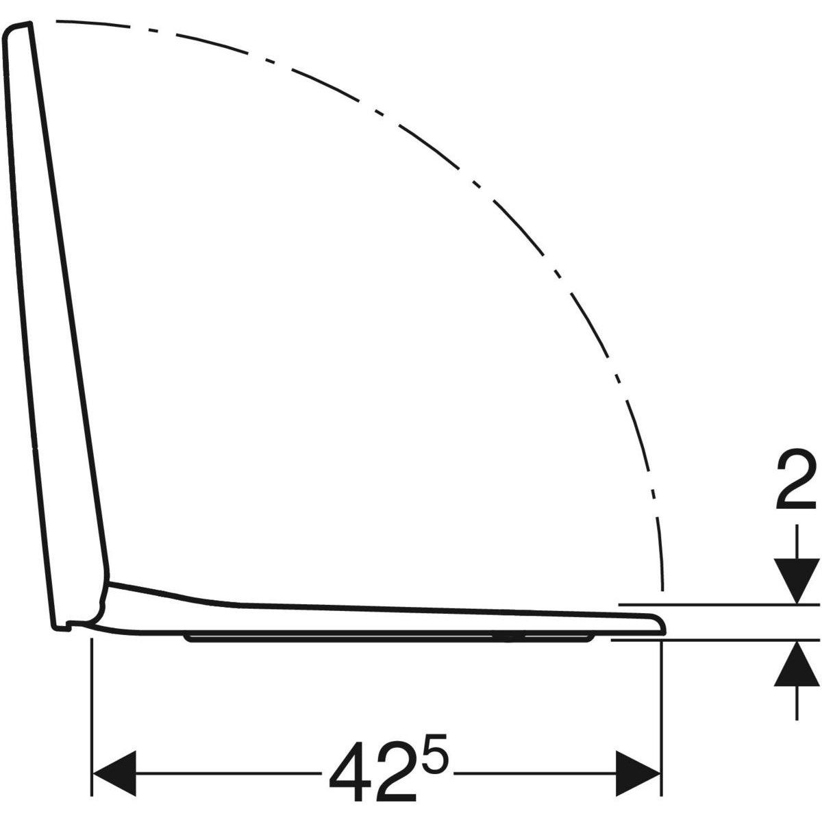 Сиденье унитаза duroplast Geberit SELNOVA SQUARE ARCH-00137018 - Вид №7