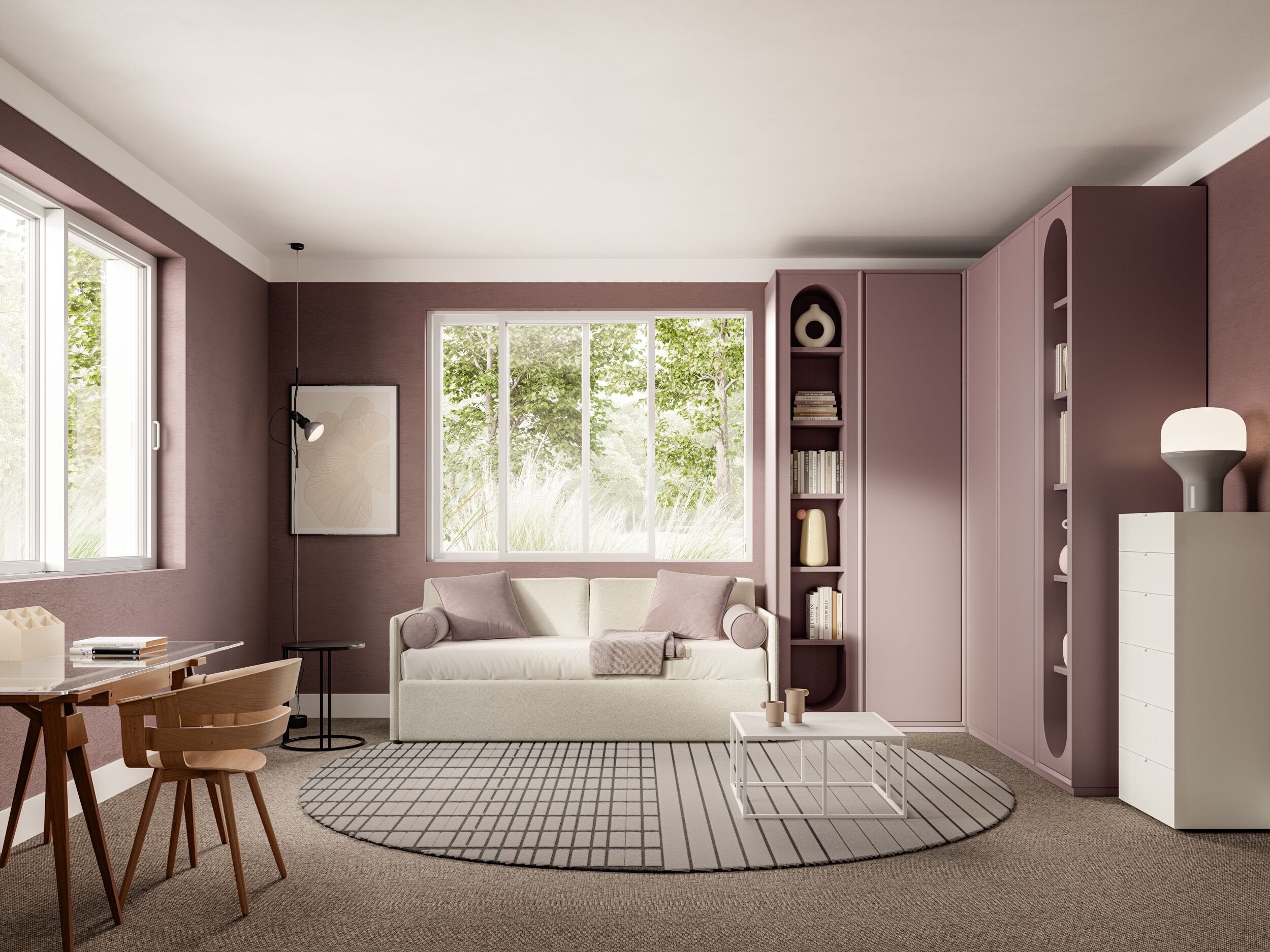 Диван-кровать из ткани Twils ARCH-00037095 - Вид №1