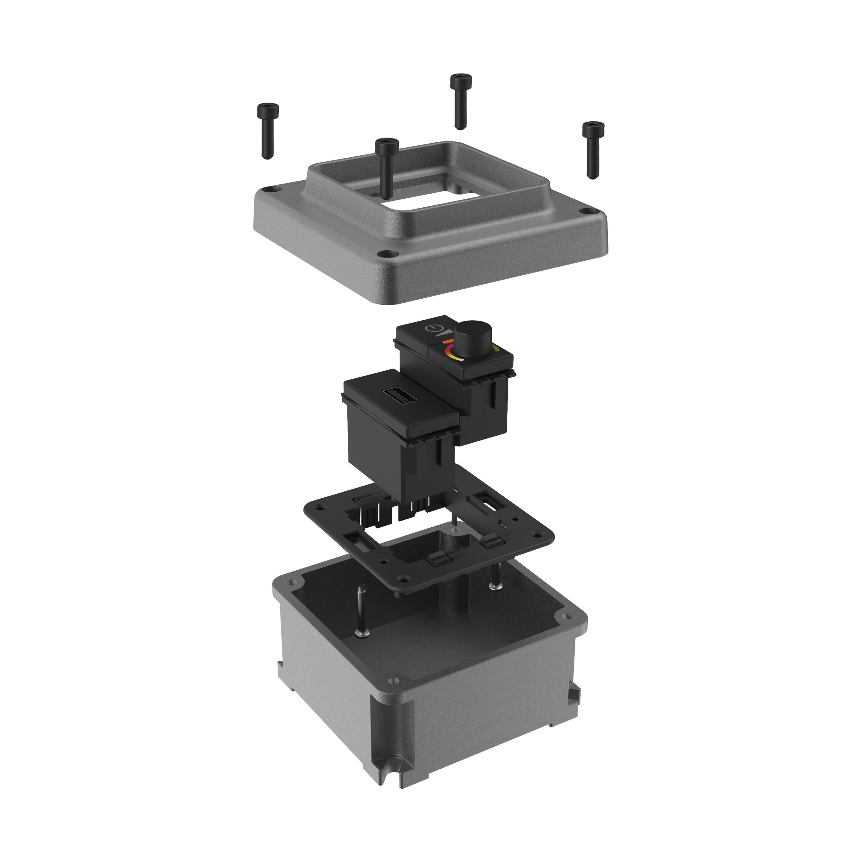 Окрашенная алюминиевая электрическая коробка Genuit Corten ARCH-00123536 - Вид №7