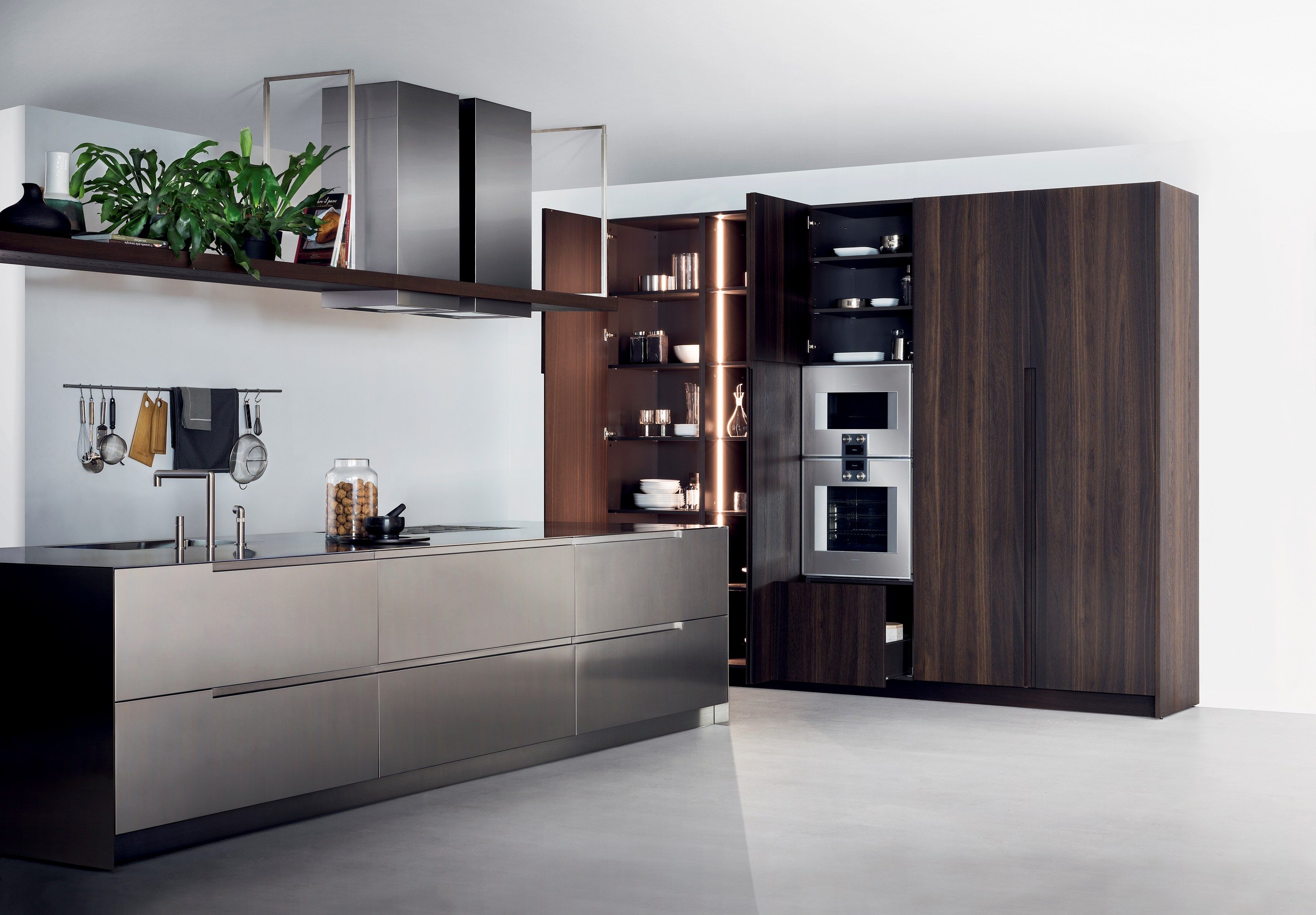 Кухня из нержавеющей стали с островом TM Italia Cucine G180 ARCH-00069511 - Вид №2