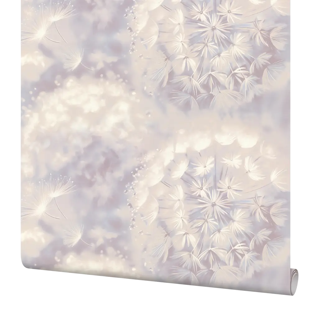 Флизелиновые обои Palitra Home Rosinka фиолетовые с растительным рисунком 89411620 STLM-1571387