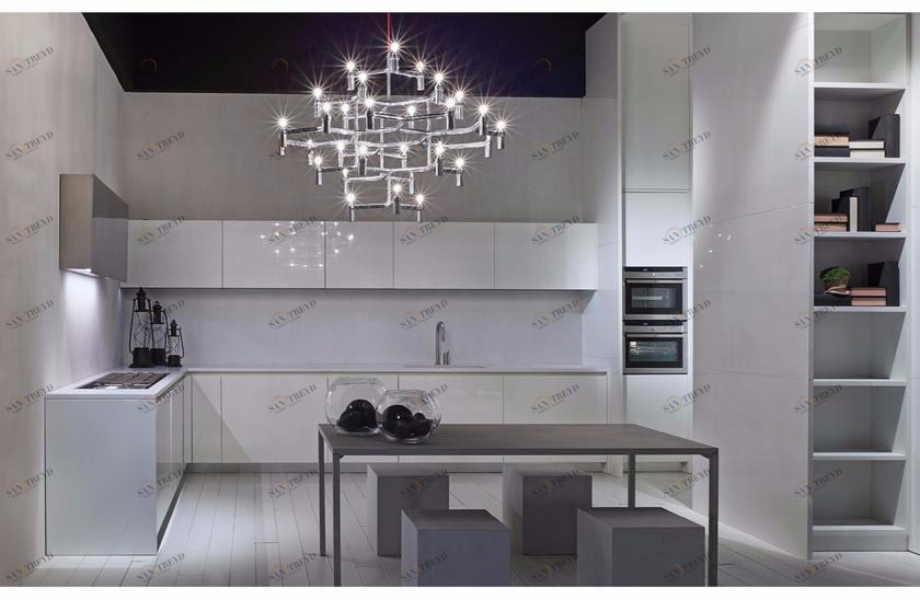 RIFRA Глянцевая белая лакированная кухня Line sun-id-1481454