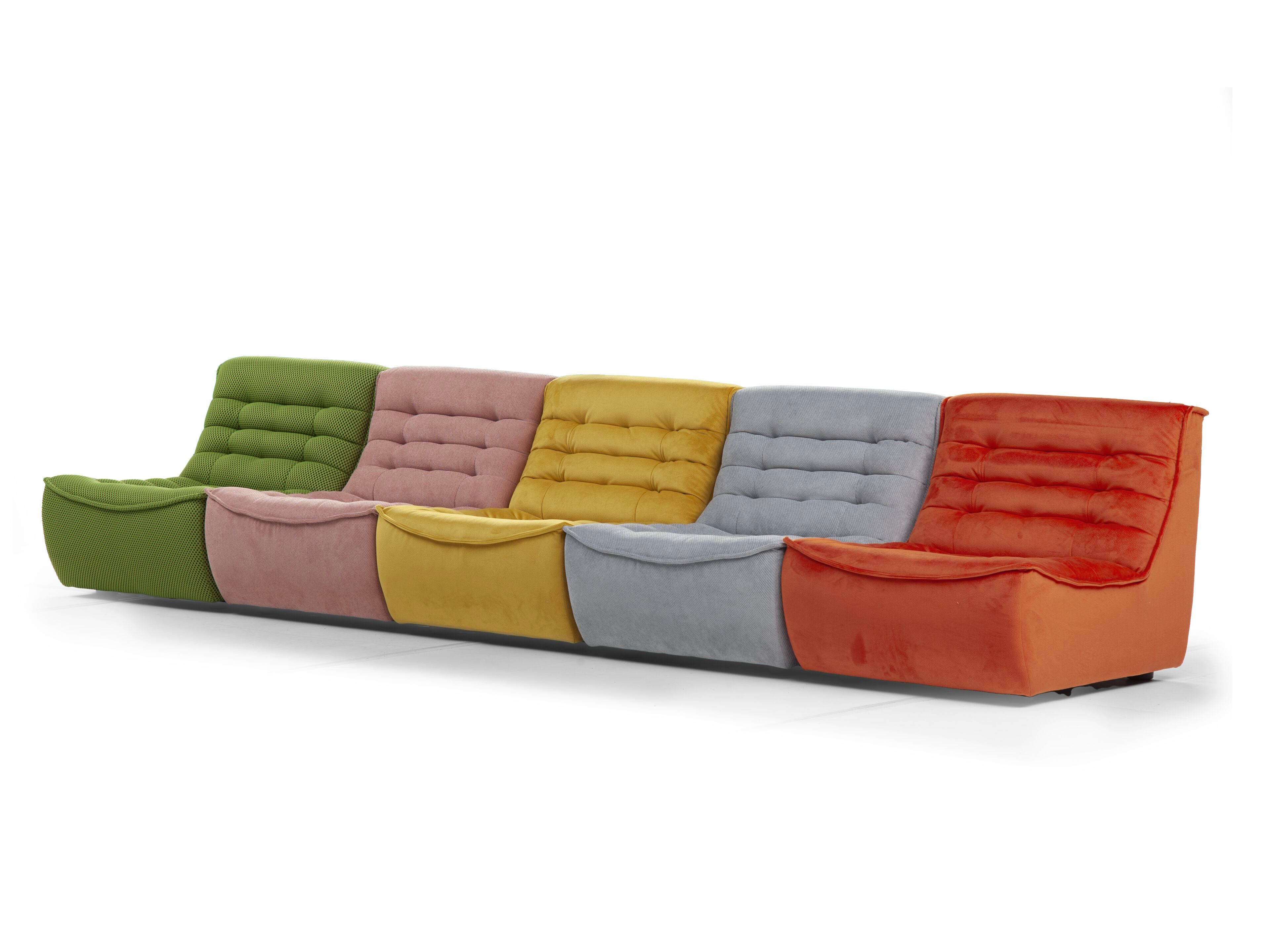 Модульный линейный диван из ткани Calia Italia Modular ARCH-00070696 - Вид №1