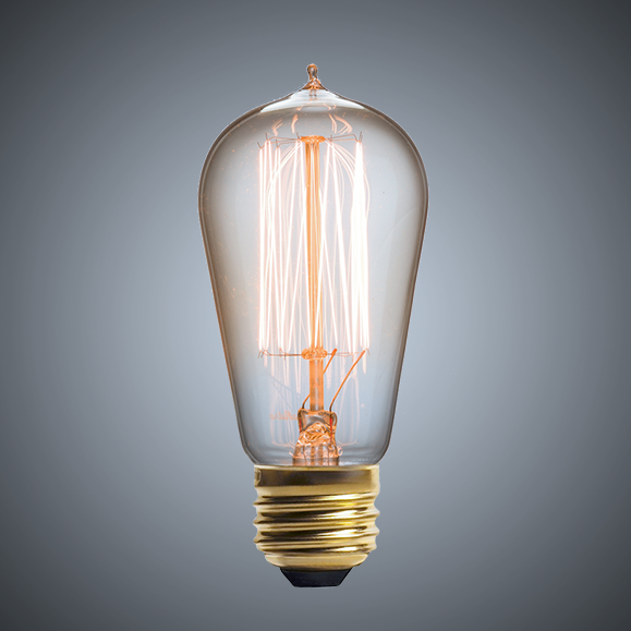 2000000053165 Винтажная лампа эдисон steeple squirrel cage (st58) 15 нитей Electroretro  - Вид №1