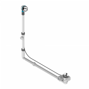A2G-302GM Перелив GEBERIT для ванны - европейская модель - большой размер регулируемая высота : от 165мм MAXI 580мм регулируемая выступающая часть : от 110мм MAXI 700мм- выпуск Ø 40 мм с стильной ручкой Thg-paris Ange Хром