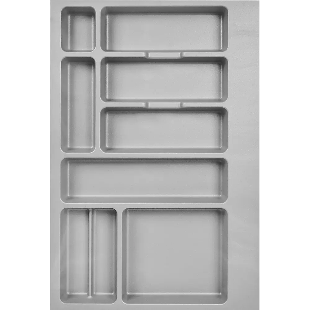 Лоток для столовых приборов Delinia 48.6x4.5x72.6 см пластик цвет серый 82043160 STLM-2105673  - Вид №1