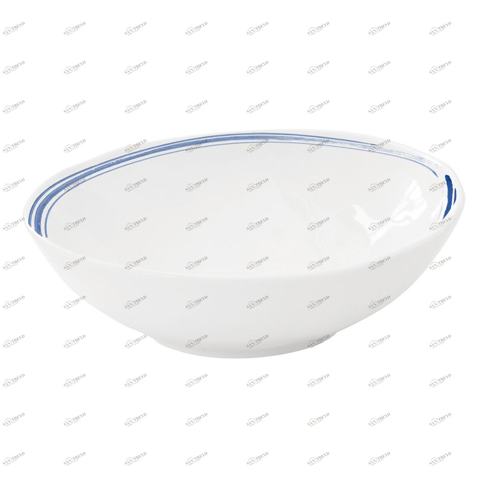 Тарелка фарфоровая суповая белая "Морской берег" EASY LIFE МОРСКОЙ БЕРЕГ 00-3946755 Белый 