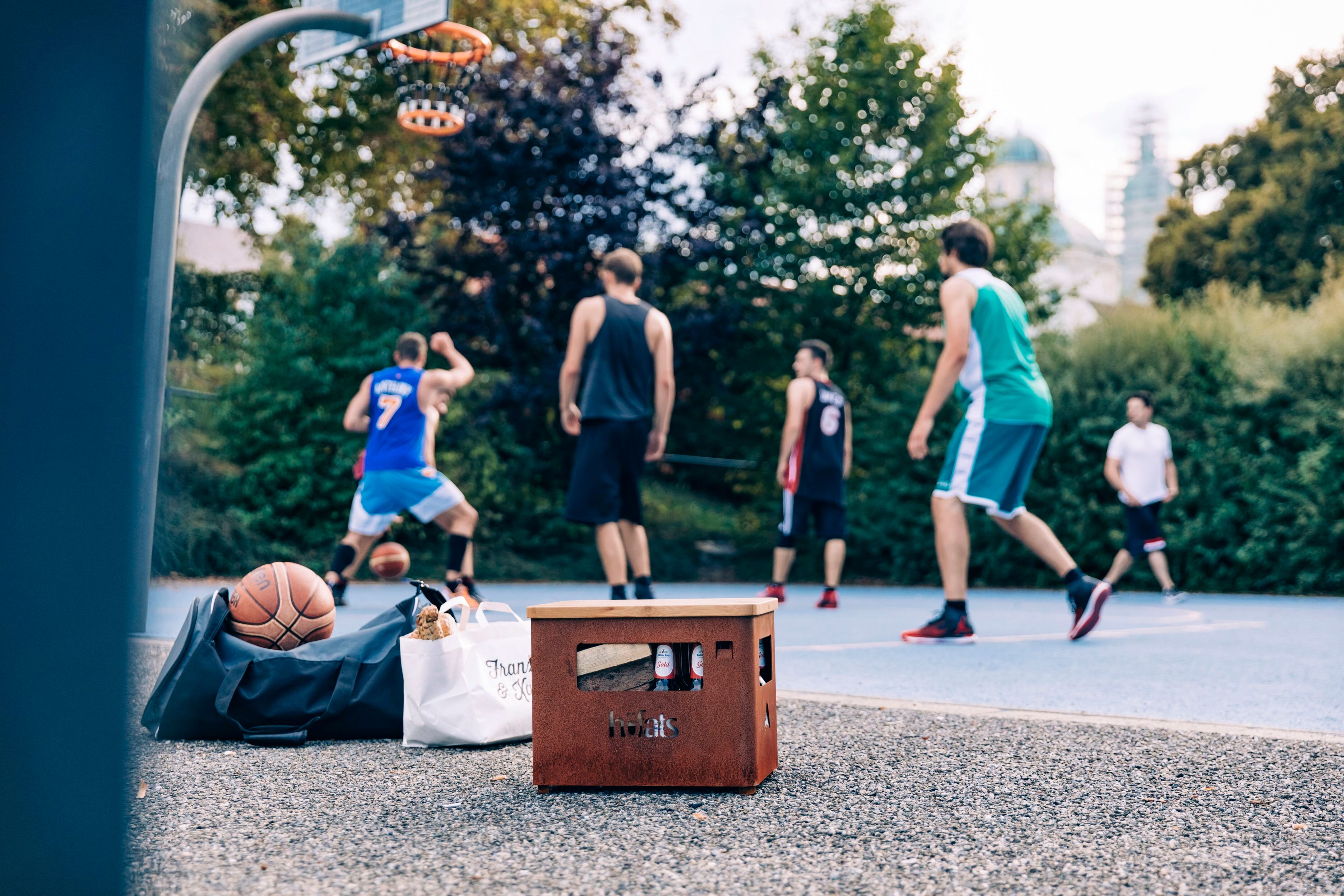 Стальная чаша для костра / держатель для бутылок Corten™ höfats Beer Box ARCH-00116370 - Вид №6