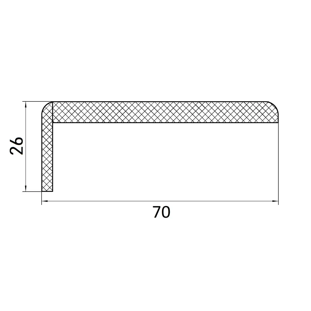 Наличник телескопический Твинвуд 2500x70x26 мм эмаль цвет серый BELWOODDOORS STLM-2202000 - Вид №2