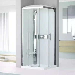 Душевая кабина термостатическая 80x80 GLAX 3 A80 STANDARD Novellini GLAX 3 с высоким душевым поддоном и крышей