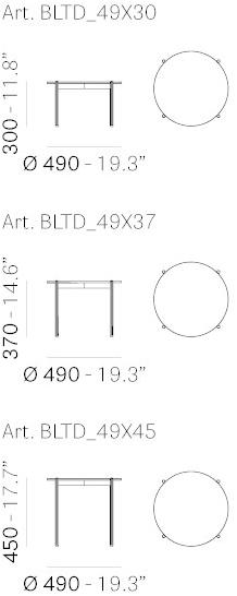 Pedrali Круглый журнальный столик Blume sun-id-1474509 - Вид №4