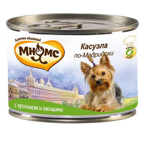 ПР0027407 Корм для собак Pro pet Касуэла по-Мадридски, кролик, овощи конс. 200г МНЯМС 