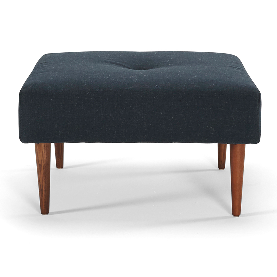 Пуф Recast с ножками из темного дерева и черной рамой, тёмно-синий Innovation Living RECASTPF515 - Вид №4