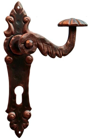 Galbusera Ручка из кованого железа на пластине Kitzbüel 527  - Вид №1