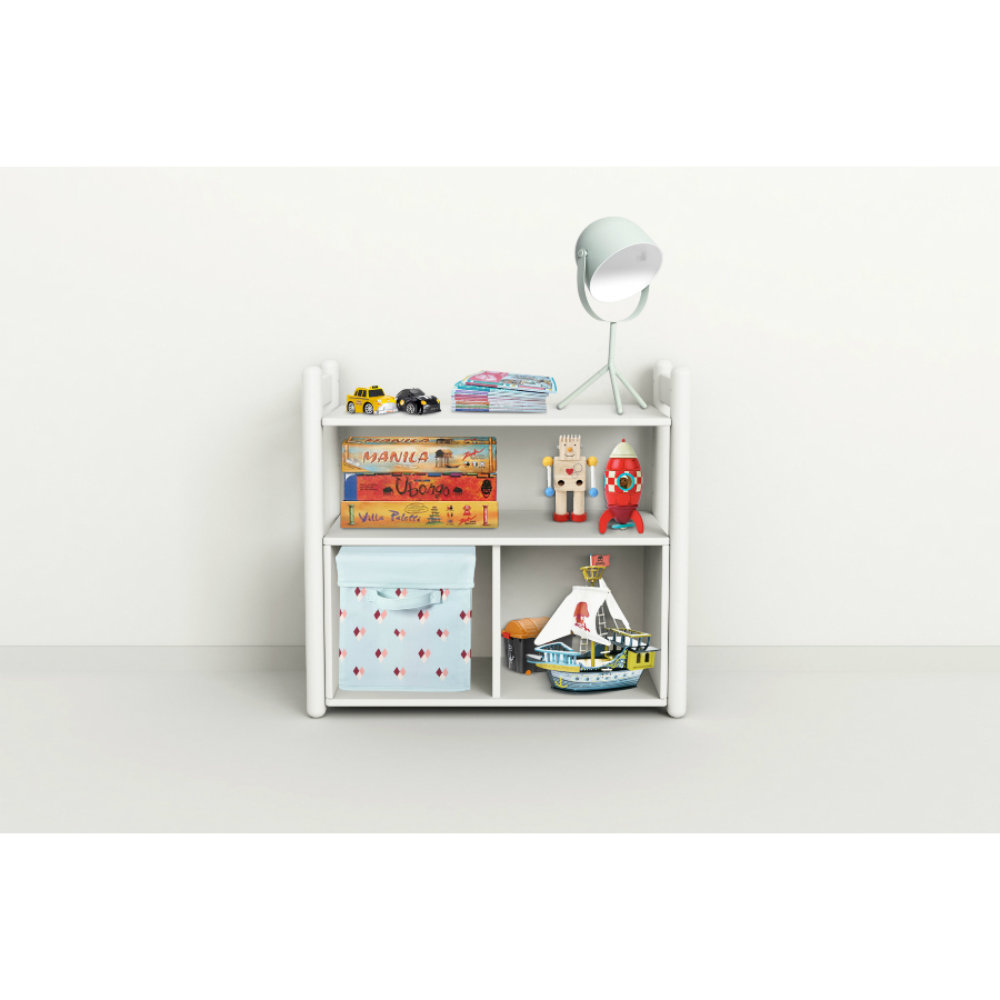 Гарнитур Mini A, 1 полка и 1 книжный шкаф, белый Flexa 812620340 - Вид №2