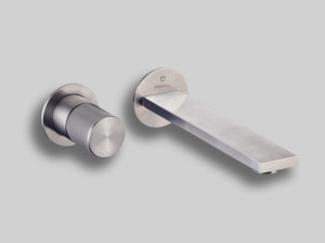 Однорычажный настенный смеситель для раковины из нержавеющей стали