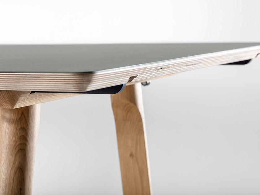 ZEITRAUM Прямоугольный стол из массива дерева Rail sun-id-1473794 - Вид №3