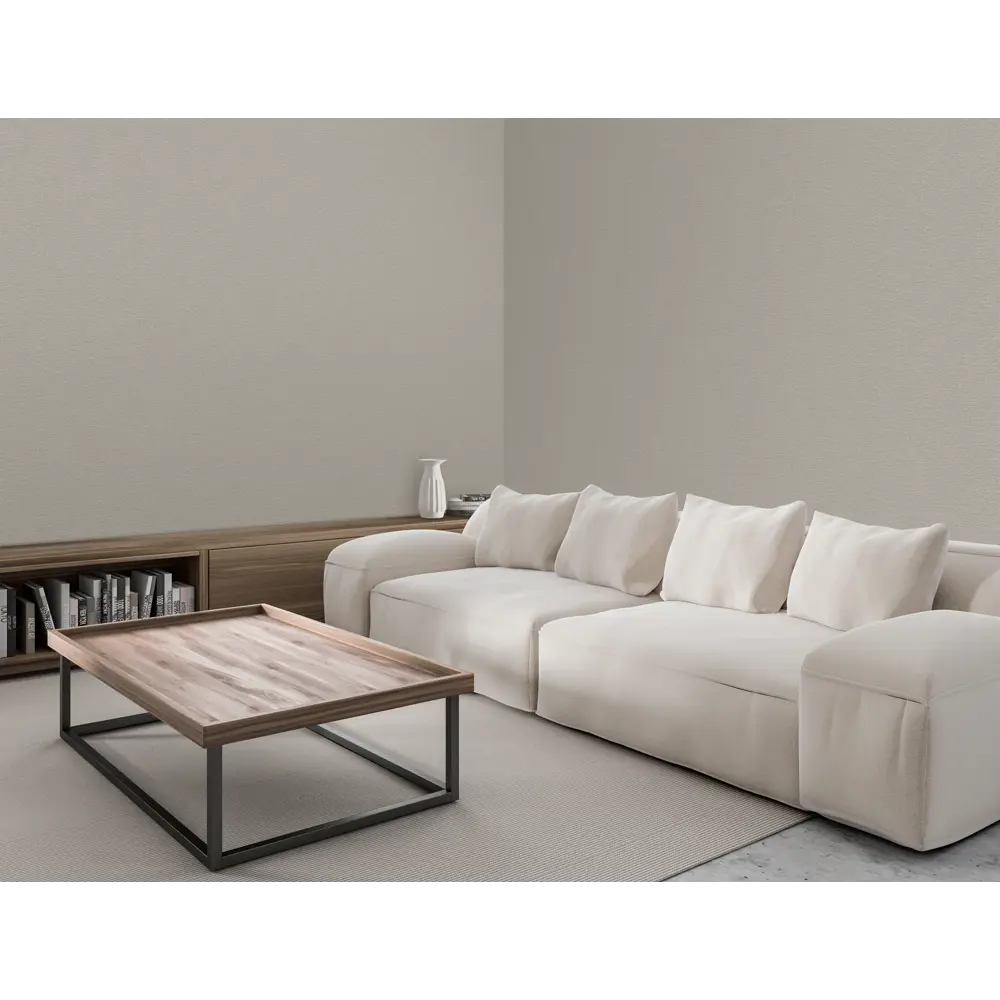 Флизелиновые обои RENOWA Canvas коричневые 1.06 м 89398800 STLM-1493969 - Вид №1