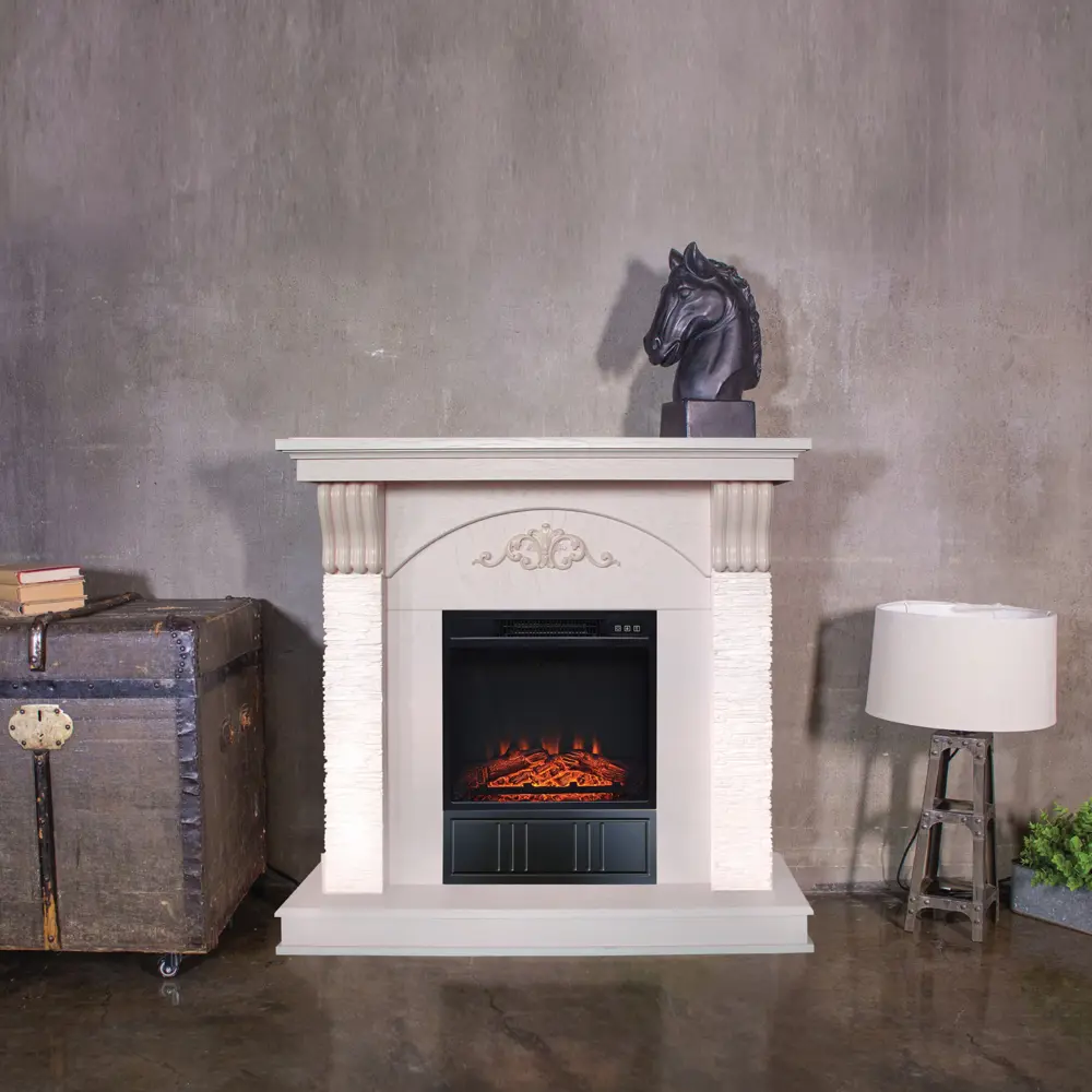 Каминокомплект Corfino WT Junior 18 цвет белый REALFLAME STLM-2186879 - Вид №5