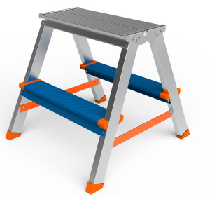 Стремянка двухсекционная SARAYLI COLOR 2+2 9292132