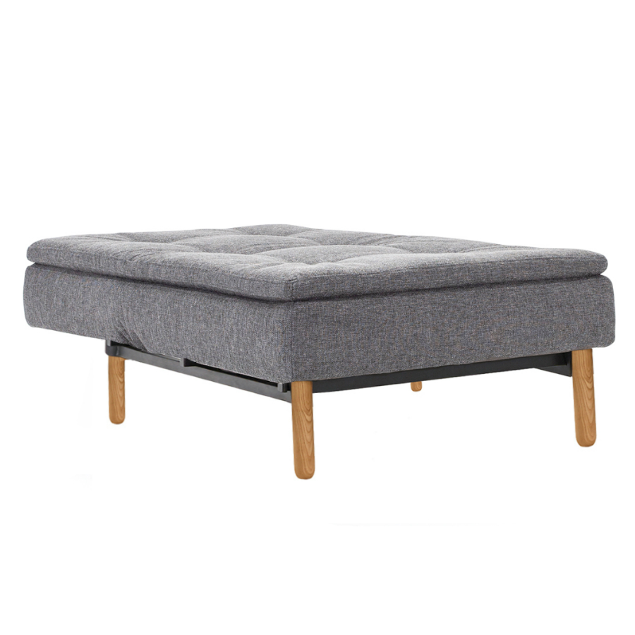 Кресло Dublexo с ножками Stem из светлого дерева и черной рамой, темно-серый Innovation Living DUBLEXOCH563 - Вид №3