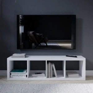 Стеллаж Konsensa Руан белый - 4 открытые секции для систематизации пространства 89410091