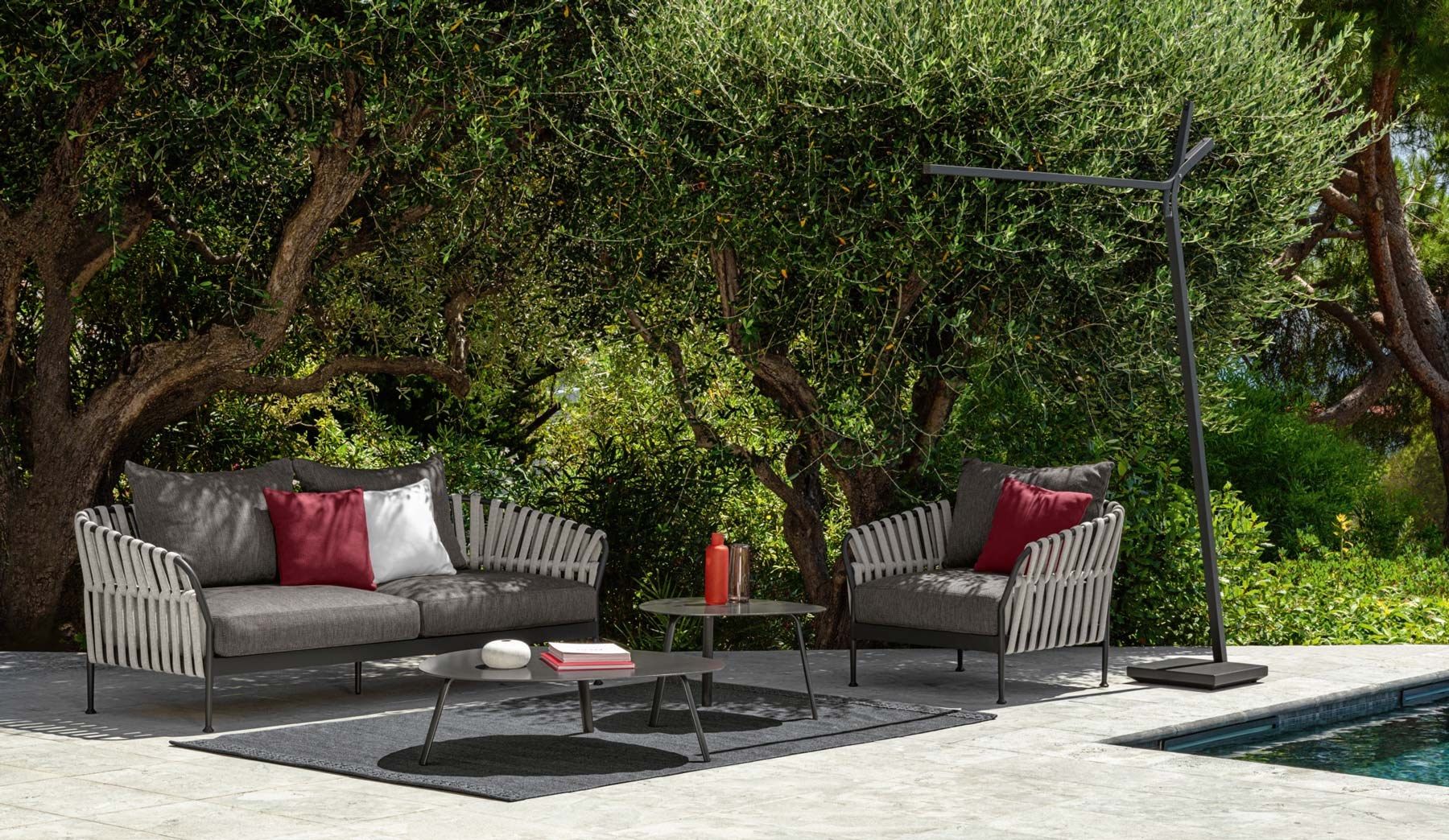 Тканевое садовое кресло с подлокотниками Talenti ARCH-00055114 - Вид №3