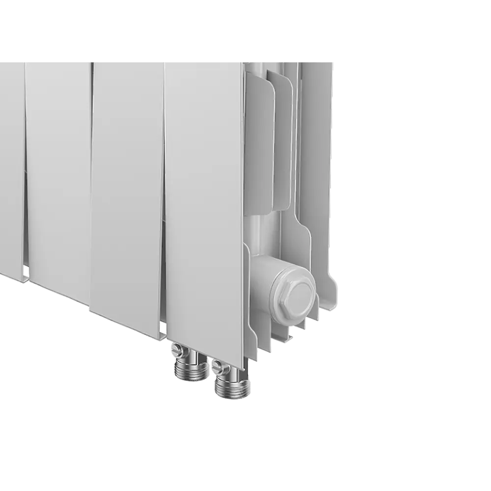 Радиатор секционный Royal Thermo Pianoforte VDR 200/100 20 секций нижнее правое подключение биметалл белый STLM-2078560 - Вид №2