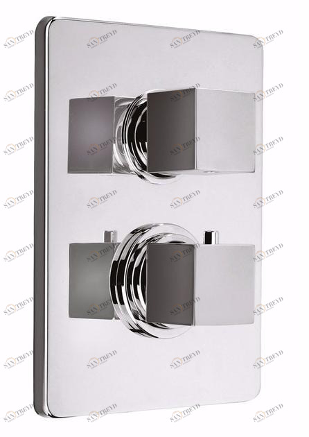 Rubinetteria Giulini Смеситель для душа с термостатом на 2 отверстия Pablolux F8213-pb