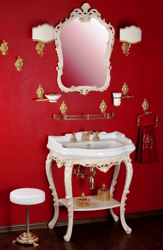 Пуфик для ванной MIGLIORE Mirella ML.MRL-50.106.BR/RA - бронза/медь ML.COM-50.106.BR - Вид №3