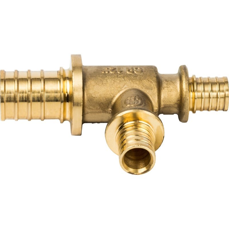 Тройник переходной 25x16x16 аксиальный для труб из сшитого полиэтилена STOUT SFA0014251616 - Вид №1