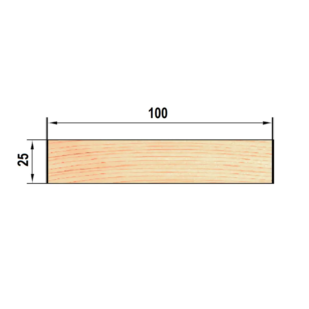 Доска нестроганая импрегнированная 25x100x6000 мм хвоя Оптима ФГИС ЛК РУСШПАЛА STLM-2154987 - Вид №4