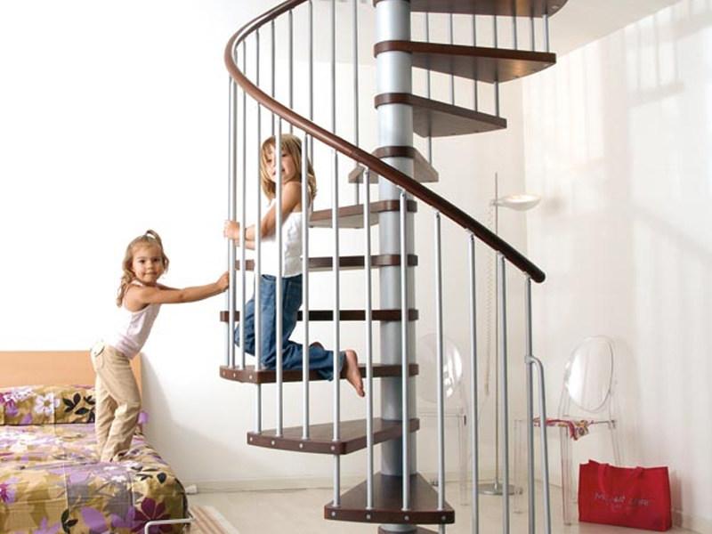 Fontanot Винтовая лестница из стали и дерева в комплекте Arkè sun-id-1380478 - Вид №2