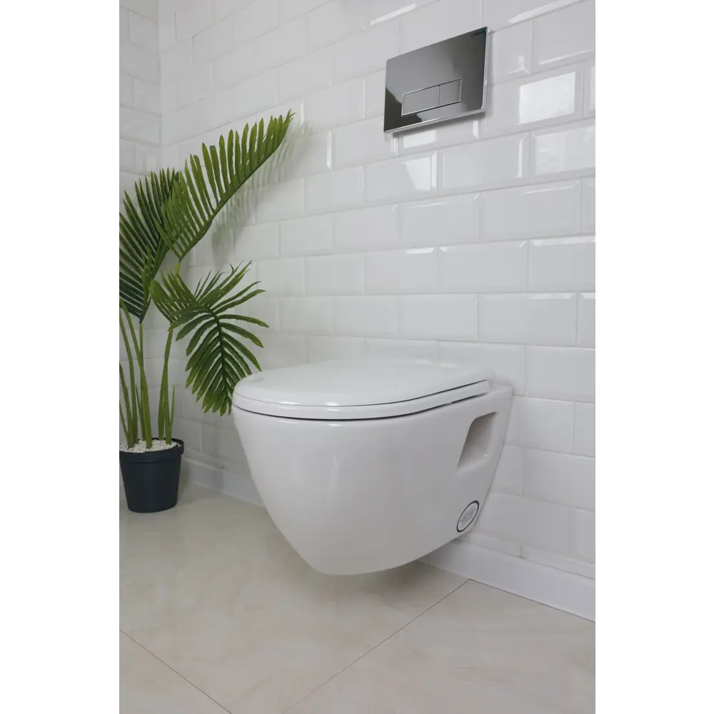 Комплект инсталляция с унитазом Creavit Terra TP325-11CB00E-0000, с микролифтом, клавиша цвет хром 89348662 STLM-2158332  - Вид №2