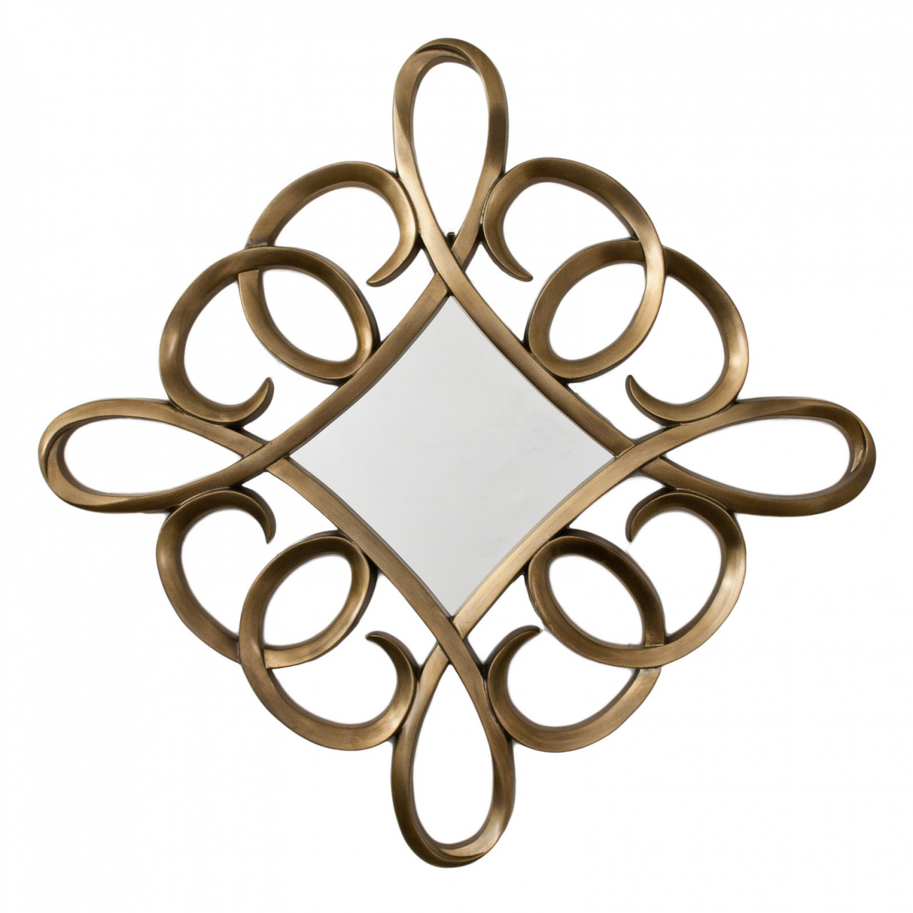 Зеркало в бронзовой витой раме Bronze Leaf PUSHA ДИЗАЙНЕРСКИЕ 062548 Бронза  - Вид №1