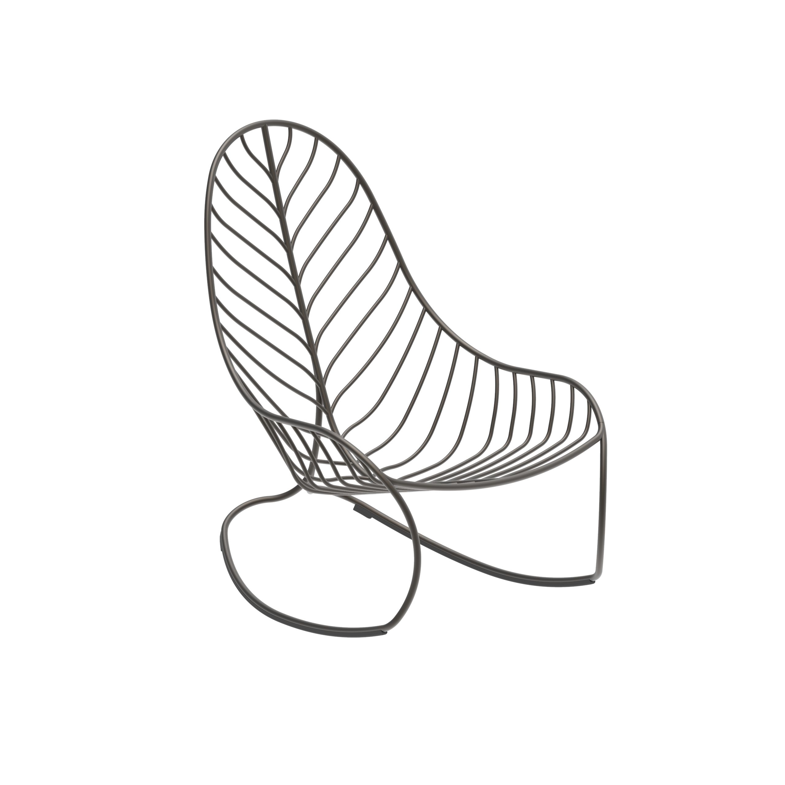 Кресло-качалка из нержавеющей стали Royal Botania Folia ARCH-00024823