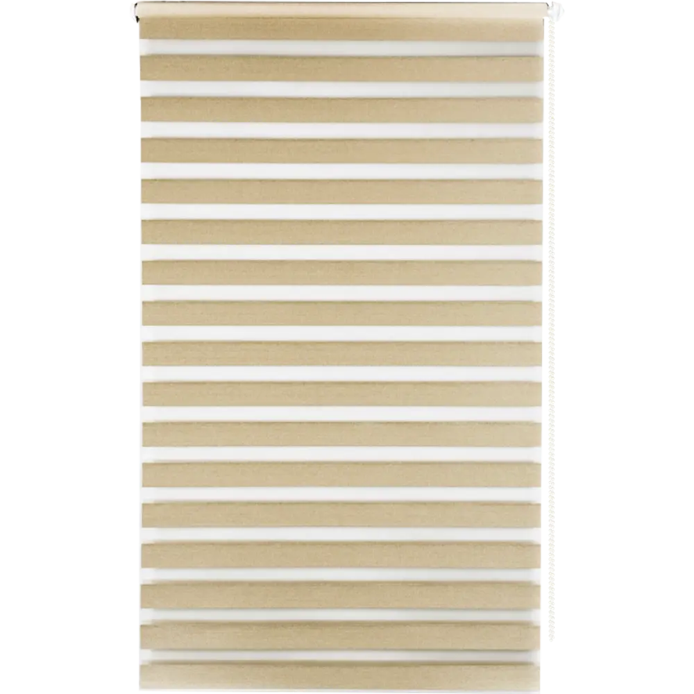 Штора рулонная день-ночь Miamoza Blackout Rain 40x160 см, цвет бежевый 82614524 STLM-2206469 Santreyd