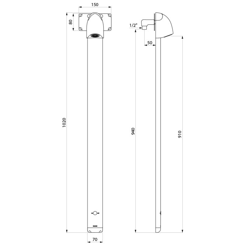 714916 Душевая панель SPORTING MIX 2 SECURITHERM DELABIE  - Вид №1