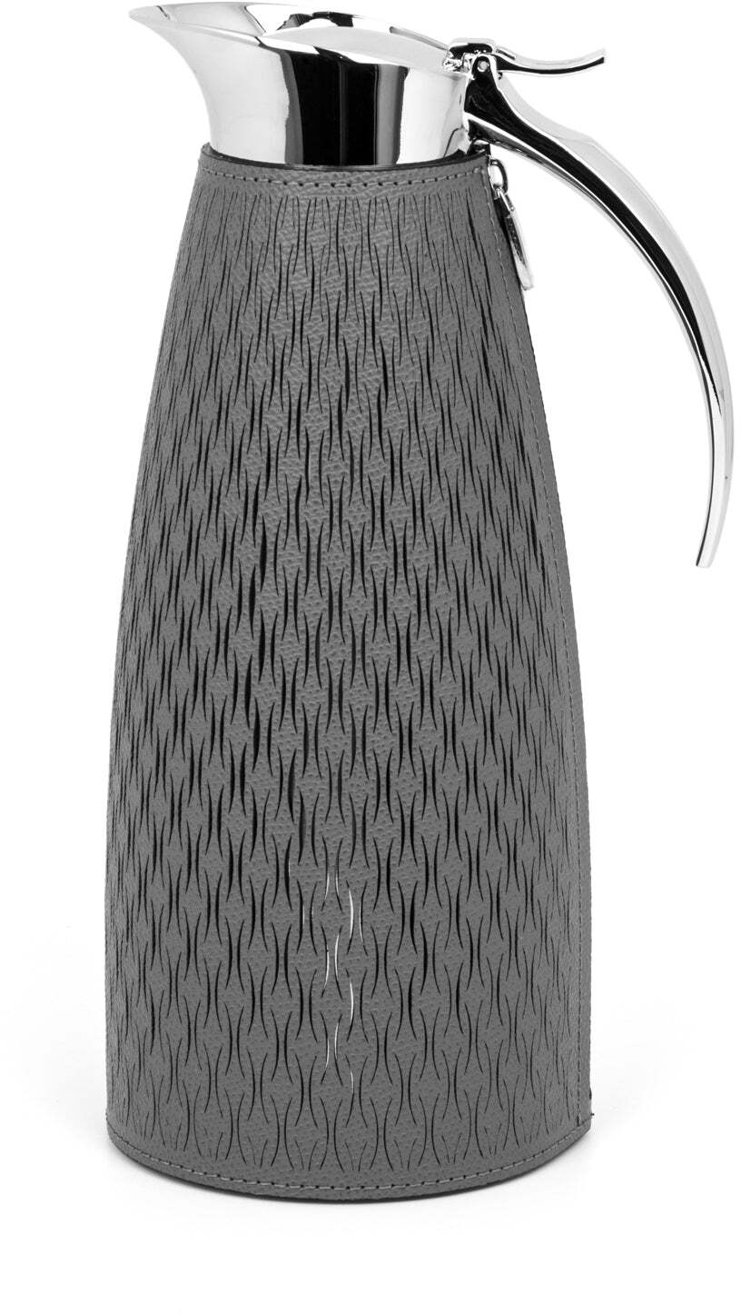 Стильный термографин - 1 л - Ø 11X В 26 см / зернистая кожа_белый