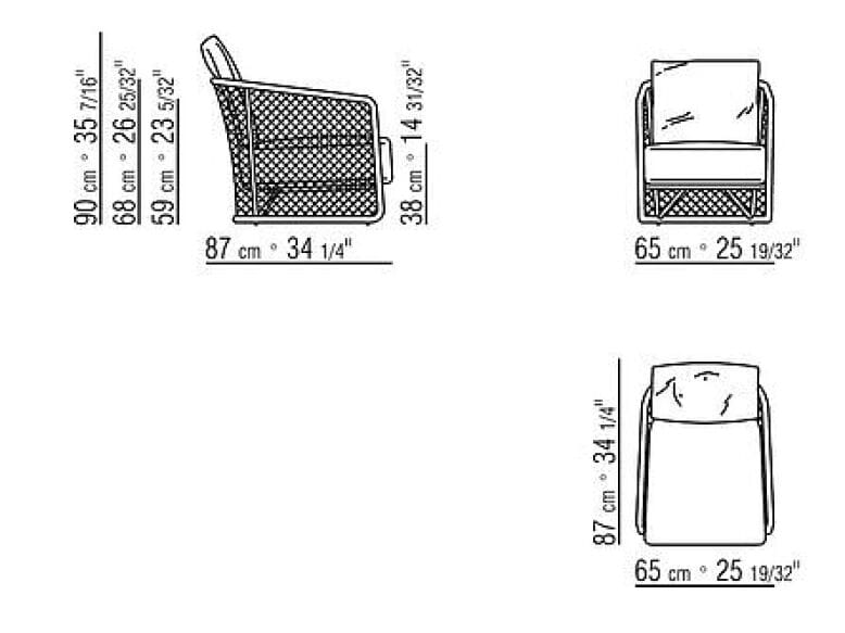 Садовое кресло с подлокотниками Flexform Oasis ARCH-00027686 - Вид №10