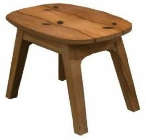 MOBIKA GARDEN Низкий садовый табурет из тика Wave