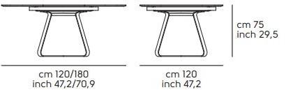 Midj Раздвижной круглый деревянный стол sun-id-1373016 - Вид №6