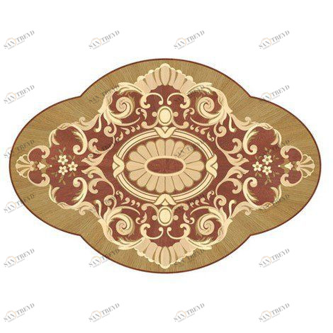 Художественный паркет Da Vinci Розетка 26-129 Дуб Селект (Гладкая) х1000диаметр мм 260090129