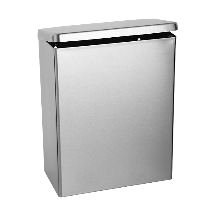 95240 Нержавеющее подвесное мусорное ведро с крышкой SANELA 