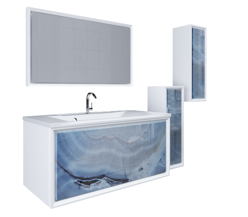 У73219 Пенал Seattle 30П 1д Blue marble L 1 Marka Seattle