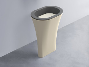 AMLA65-CM+AMPILO-TL+AMCOLO-LN Раковина Amedeo Ovale отдельностоящая cielo Enjoy + Amedeo